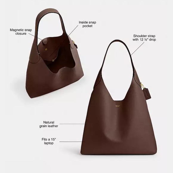 Coach Elegant Black and Tan Shoulder Bag - Picture 6 of 6